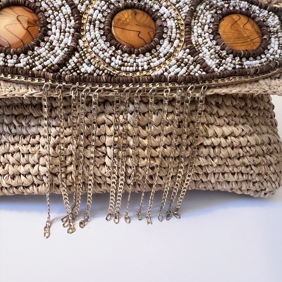 Tommy Bahama Natural Straw Crossbody Bag!!! - Picture 8 of 8